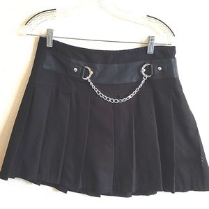 Royal bones goth chain skirt